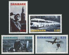 Denmark 1026-1029, MNH. Mi 1100-1103. EUROPA CEPT-1995. Liberation Of Denmark. - Ongebruikt