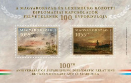 Hungary - 2024 - Centenary Of Diplomatic Relations Between Hungary And Luxembourg - Mint Souvenir Sheet - Nuevos