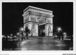 ADBP8-75-0688 - PARIS LA NUIT - L'arc De Triomphe  - Paris La Nuit