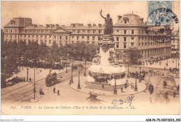 ADBP6-75-0542 - PARIS - La Caserne Du Château D'eau Et La Statue De La République - Estatuas