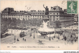 ADBP5-75-0439 - PARIS - Caserne Du Château-d'eau Et La Statue De La République  - Statuen