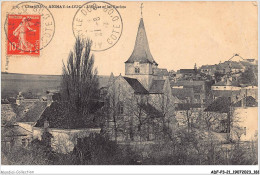 ADFP3-21-0290 - AIGNAY-LE-DUC - L'église Et Les Roches - Aignay Le Duc