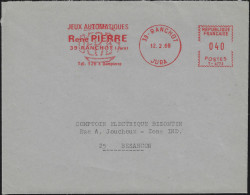 France 1969 Empreinte De Machine à Affranchir. Jeux Automatiques René Pierre, Ranchot, Jura - Unclassified