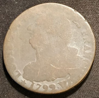 FRANCE - 2 SOLS 1792 W Dit "au Faisceau" Type François - Louis XVI - Gad 25 - KM 603 - Autres & Non Classés