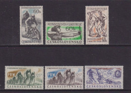 CZECHOSLOVAKIA  - 1957  Sports Events Set  Never Hinged Mint - Unused Stamps