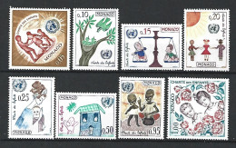 Timbre De Monaco Neuf * N 599 / 606 - Unused Stamps