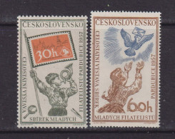 CZECHOSLOVAKIA  - 1957  Philatelic Exhibition Set  Never Hinged Mint - Unused Stamps