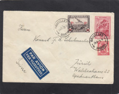 LETTRE PAR AVION DE BRUXELLES POUR ZURICH,1939. - Covers & Documents