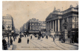 Bruxelles , La Bourse Et Le Boulevard Anspach - Avenues, Boulevards