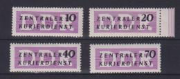 DDR 1956 Dienstmarken B Für Den ZKD MiNo. 6/9XII ** (S Mit Abschlußbalken) - Mint