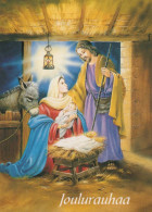 Jungfrau Maria Madonna Jesuskind Weihnachten Religion Vintage Ansichtskarte Postkarte CPSM #PBB936.A - Vierge Marie & Madones