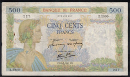 FRANCE - Billet Français - 500F La Paix - F : 32/16 -  8.5.1941 - TB+/TTB - - 500 F 1940-1944 ''La Paix''