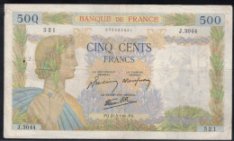 FRANCE - Billet Français - 500F La Paix - F : 32/17 -  21.5.1941 - TB+ - 500 F 1940-1944 ''La Paix''