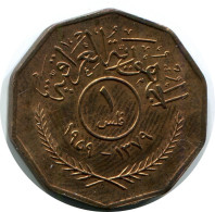 1 FILS 1959 IBAK IRAQ Islamisch Münze #AK262.D.A - Iraq