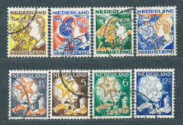 Netherlands, 1932-33, 2 Complete Sets MiNr 253-256 + 268-271 - Used - Used Stamps