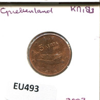 5 EURO CENTS 2002 GREECE Coin #EU493.U.A - Grecia