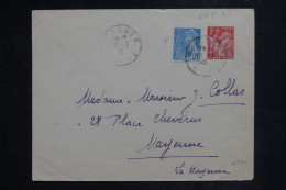 FRANCE - Entier Postal Iris + Complément De Soissons Pour Mayenne En 1942   - L 150797 - Buste Postali E Su Commissione Privata TSC (ante 1995)