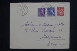 FRANCE - Entier Postal Iris + Compléments De Soissons Pour Mayenne En 1942   - L 150798 - Sobres Tipos Y TSC (antes De 1995)