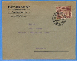 Saar - 1922 - Lettre De Saarbrücken - G30976 - Brieven En Documenten