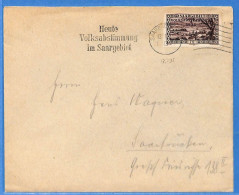 Saar - 1935 - Lettre De Saarbrücken - G30968 - Brieven En Documenten