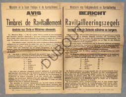 WOII - Affiche - 1940: Ravitailleeringszegels Voor Duitse Militairen En Burgers   (P395) - Posters