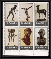 Ajman - 2518b/ N° 2064/2069 A ** MNH Ancient Bronze Sculptures - Ajman