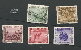 209/213.**   1939. Zoo De Léopoldville Cote 85,-euros - Unused Stamps