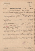 Egypt - 1913 - Receipt Statement - A License To Open A Hotel - 1866-1914 Khedivate Of Egypt