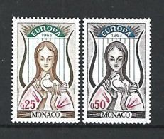 Timbre De Monaco Neuf ** N 618 / 619 - Unused Stamps