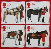 All The Queen's Horses Pferd Paard (Mi 1701-1704) 1997 POSTFRIS MNH ** ENGLAND GRANDE-BRETAGNE GB GREAT BRITAIN - Unused Stamps