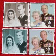 Royal Wedding Queen Elizabeth Prince Philip (Mi 1719-1722) 1997 POSTFRIS MNH ** ENGLAND GRANDE-BRETAGNE GB GREAT BRITAIN - Unused Stamps