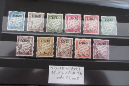 TCHAD TAXES N°1 à 11 NEUF* TB COTE 27 EUROS VOIR SCANS - Unused Stamps