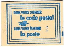 Carnet Code Postal, 06000 Nice, Vignettes Roses, Variété Tache Sur La Couverture - Blocks Und Markenheftchen