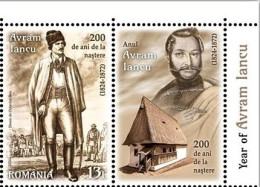 ROMANIA 2024 - AVRAM IANCU, 200 YEARS SINCE BIRTH  Set Of 1 Stamp With Label  MNH** - Unused Stamps