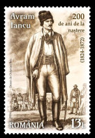 ROMANIA 2024 - AVRAM IANCU, 200 YEARS SINCE BIRTH  Set Of 1 Stamp  MNH** - Ongebruikt