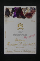 VIEUX PAPIERS - Étiquette De Vin Du Château Mouton Rothschild En 1992 Avec Illustration De Kirkeby  - L 150822 - Collections