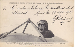 Meeting De Reims, Aviateur 2è De La Coupe Gordon-Bennett - Meetings