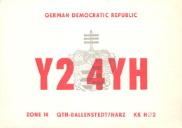 German Democratic Republic Radio Amateur QSL Card Y24YH 1983 - Radio Amatoriale