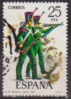 Armée, Soldats - ESPAGNE - Uniformes - Infanterie Légère - N° 2000 - 1976 - Used Stamps