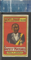 GENTLEMAN BRAND  - OLD MATCHBOX LABEL MADE IN SWEDEN - Matchbox Labels