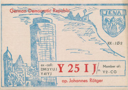 German Democratic Republic Radio Amateur QSL Card &03CD Y25IJ 1984 - Radio Amatoriale