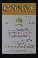 VIEUX PAPIERS - Étiquette De Vin Du Château Mouton Rothschild Avec Illustration De  Dorothea Tanning En 1965 - L 150825 - Collections