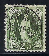 SUISSE 1882-1904: Le ZNr. 67A, Obl. CAD - Usati