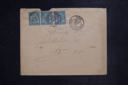 TUNISIE - Enveloppe De Tunis Pour La France En 1888 - L 150828 - Lettres & Documents