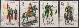 Armée, Soldats - ESPAGNE - Uniformes - Hussard, Officiers - N° 2096-2097-2098-2100 - 1978 - Usados