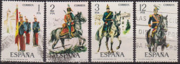 Armée, Soldats - ESPAGNE - Uniformes - Hussard, Officiers - N° 2096-2097-2098-2100 - 1978 - Used Stamps