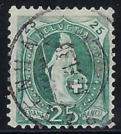 SUISSE 1882-1904: Le ZNr. 67Aa, B Obl. CAD "Bazenheid, SG" - Usati