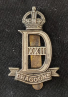 Insigne De Casquette Militaire 22e Dragons - 1939-45