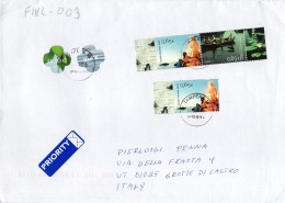 Philatelic Envelope With Stamps Sent From FINLAND To ITALY - Cartas & Documentos