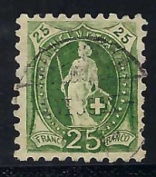 SUISSE 1888: Le ZNr. 67B, Obl. CAD - Usati